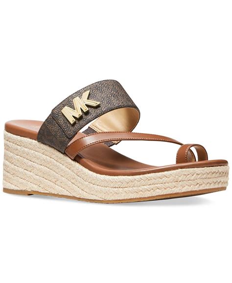 michael kors jilly platform|michael kors platform wedge sandals.